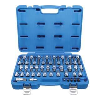 BGS bit insteekset aandrijving binnen vierkant 12,5 mm (1/2 inch), buiten zeskant 8 mm (5/16 inch) 49 delig