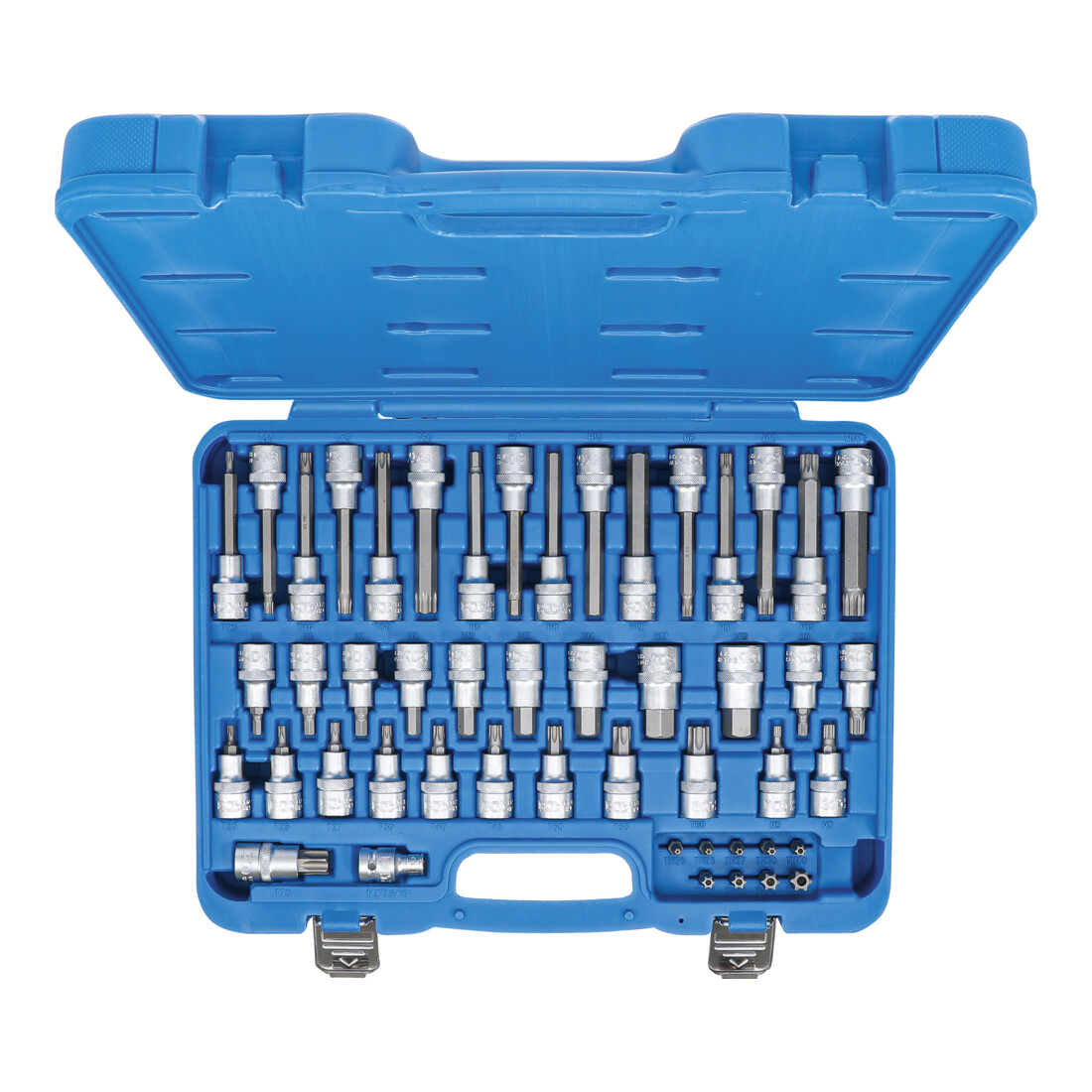 BGS bit insteekset aandrijving binnen vierkant 12,5 mm (1/2 inch), buiten zeskant 8 mm (5/16 inch) 49 delig