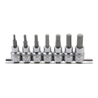 BGS Bit insteekset aandrijving binnenvierkant 10 mm inbus 3 - 10 mm 7 dlg.