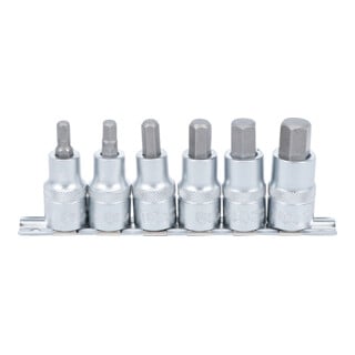 BGS bit insteekset aandrijving vierkantaandrijving 12,5 mm (1/2 inch) inbus 6 - 14 mm 6 delig