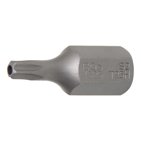 BGS Bit | lengte 30 mm | 10 mm (3/8") buitenzeskant | T-profiel (voor Torx) met boring T25