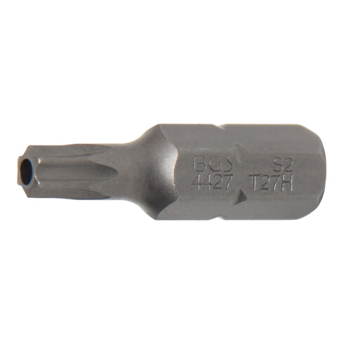 BGS Bit | lengte 30 mm | 8 mm (5/16") buitenzeskant | T-profiel (voor Torx) met boring T27