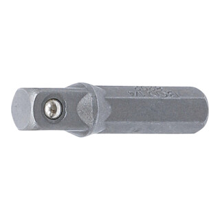 BGS Bit Ratel Adapter Zeskant 6,3 mm - Vierkant 6,3 mm 30 mm