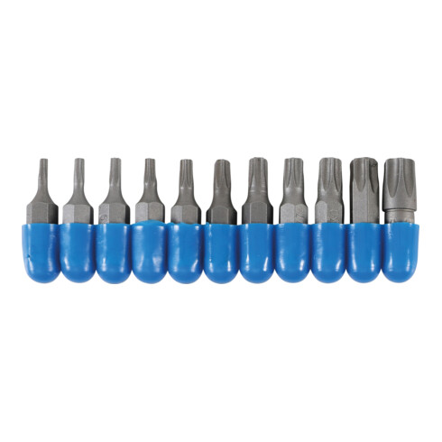 BGS Bit set zeskant aandrijving 6,3 mm (1/4 inch) T-profiel uitgang (voor Torx) 11 delig