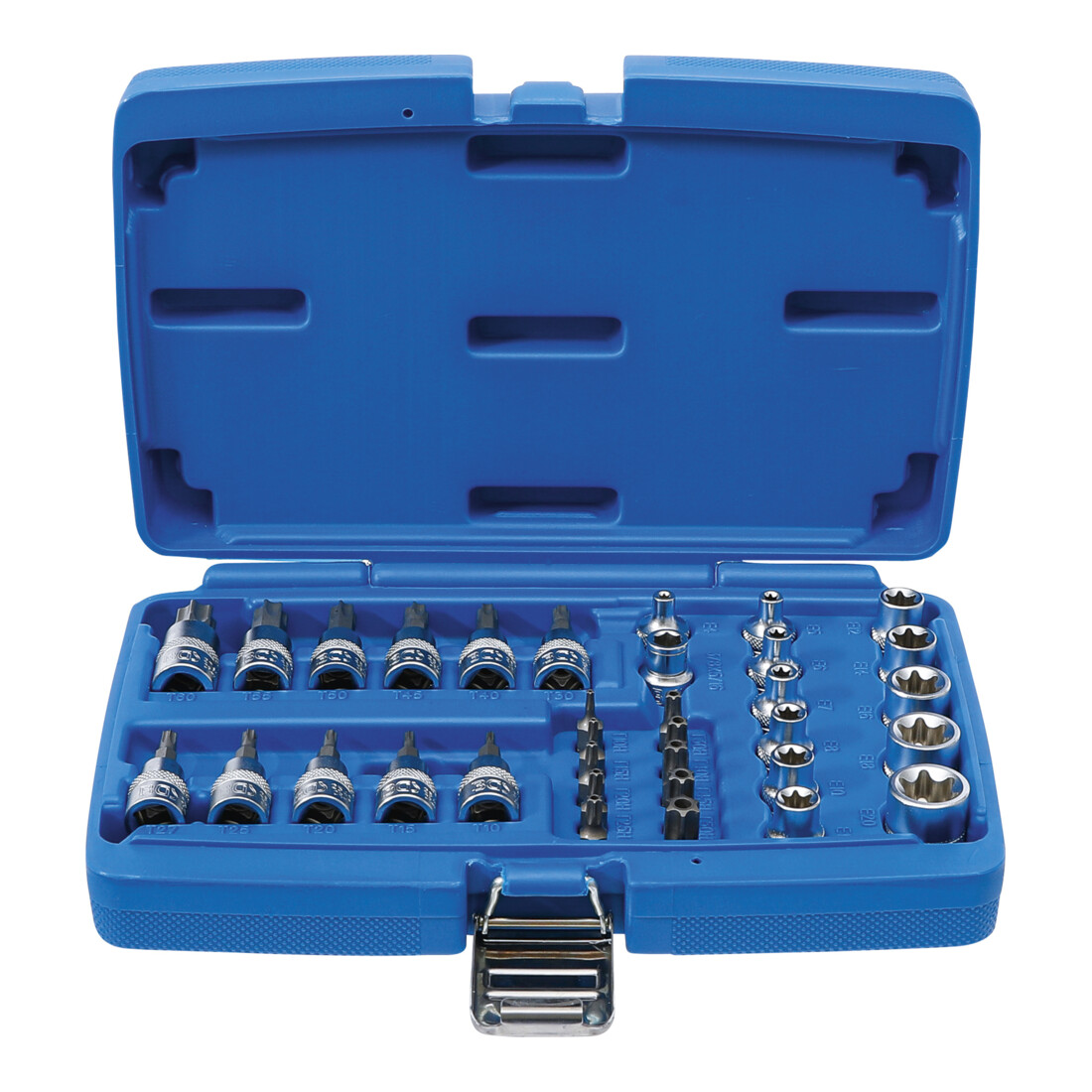 BGS 5023 Bit- Und Steckschlüssel-Satz – 17-teilig, E-Profil & T-Profil (Torx), Mit Bohrung