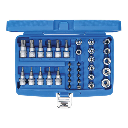 BGS Bit- und Steckschlüsseleinsatz-Satz 10 mm T-Profil (für TX) 34-tlg.