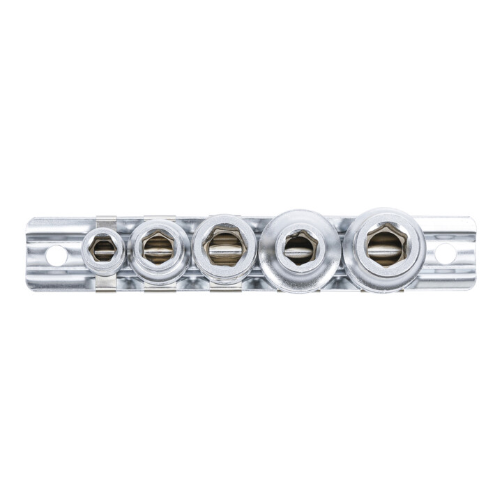 BGS Bitadapterset met borgkogel binnenvierkant 6,3 mm (1/4") / 10 mm (3/8") / 12,5 mm (1/2") 5-delig.