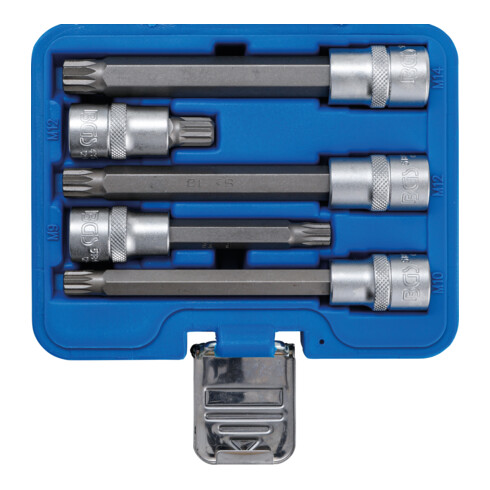 BGS Bitinsteekset aandrijving binnenvierkant 12,5 mm (1/2 inch) inwendig meerpunts (voor XZN) 5 delig