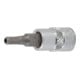 BGS Bitinsteekset aandrijving vierkantaandrijving 6,3 mm (1/4 inch) inbus met boring 2 - 7 mm 8 delig