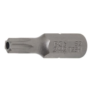 BGS Bit aandrijving buitenzeskant 6,3 mm (1/4") T-profiel (voor TX) met boring