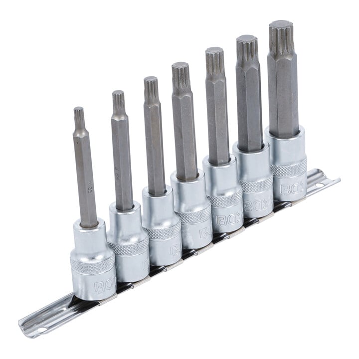BGS Bitset, aandrijving binnenvierkant 12,5 mm (1/2"), binnenvielzahn (voor XZN) M5 - M14, 7-dlg.