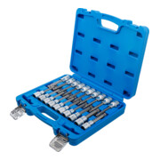 BGS Bitset, aandrijving binnenvierkant 12,5 mm (1/2"), binnenzeskant, T-profiel (voor TX), binnenveelvlak (voor XZN) met kogelkop, 20-dlg.-4