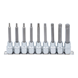 BGS Bitset, aandrijving binnenvierkant 12,5 mm (1/2"), T-profiel (voor TX), 9-dlg.