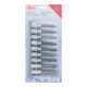 BGS Bitset, aandrijving binnenvierkant 12,5 mm (1/2"), T-profiel (voor TX), 9-dlg.-4