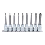 BGS Bitset, aandrijving binnenvierkant 12,5 mm (1/2"), T-profiel (voor TX) met boring, 9-dlg.