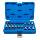 BGS Bitset, aandrijving binnenvierkant 6,3 mm (1/4") / 12,5 mm (1/2"), T-profiel (voor TX) met boring, 18-dlg.-1