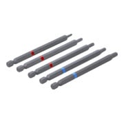 BGS Bitset, aandrijving buitensleutel 6,3 mm (1/4"), binnensleutel, T-profiel (voor TX), lengte 110 mm, 5-dlg.-2
