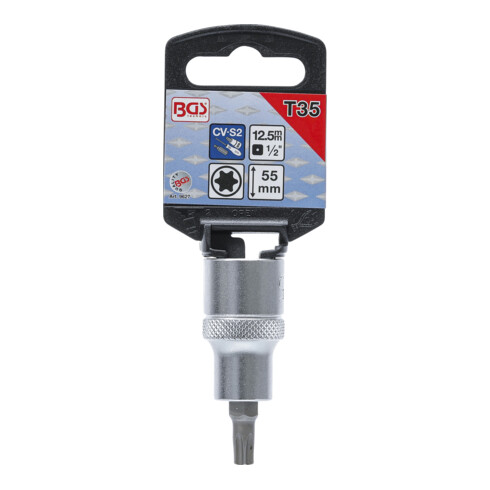BGS Bitsleutel | Lengte 55 mm | 12,5 mm (1/2") | T-profiel (voor Torx) T35