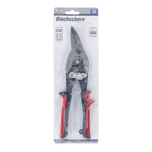 BGS Blechschere, rechts / gerade schneidend, 250 mm