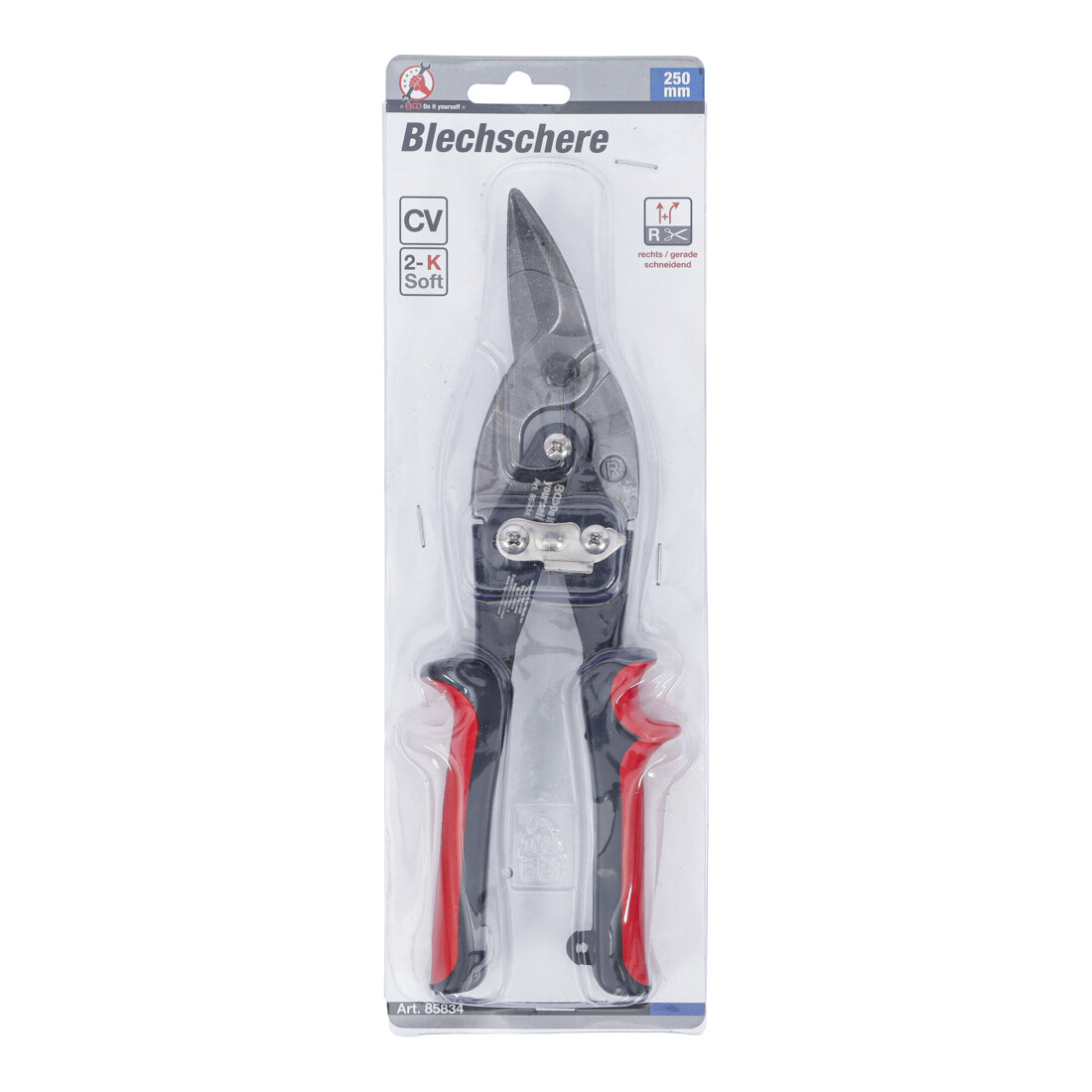 BGS Blechschere, rechts / gerade schneidend, 250 mm