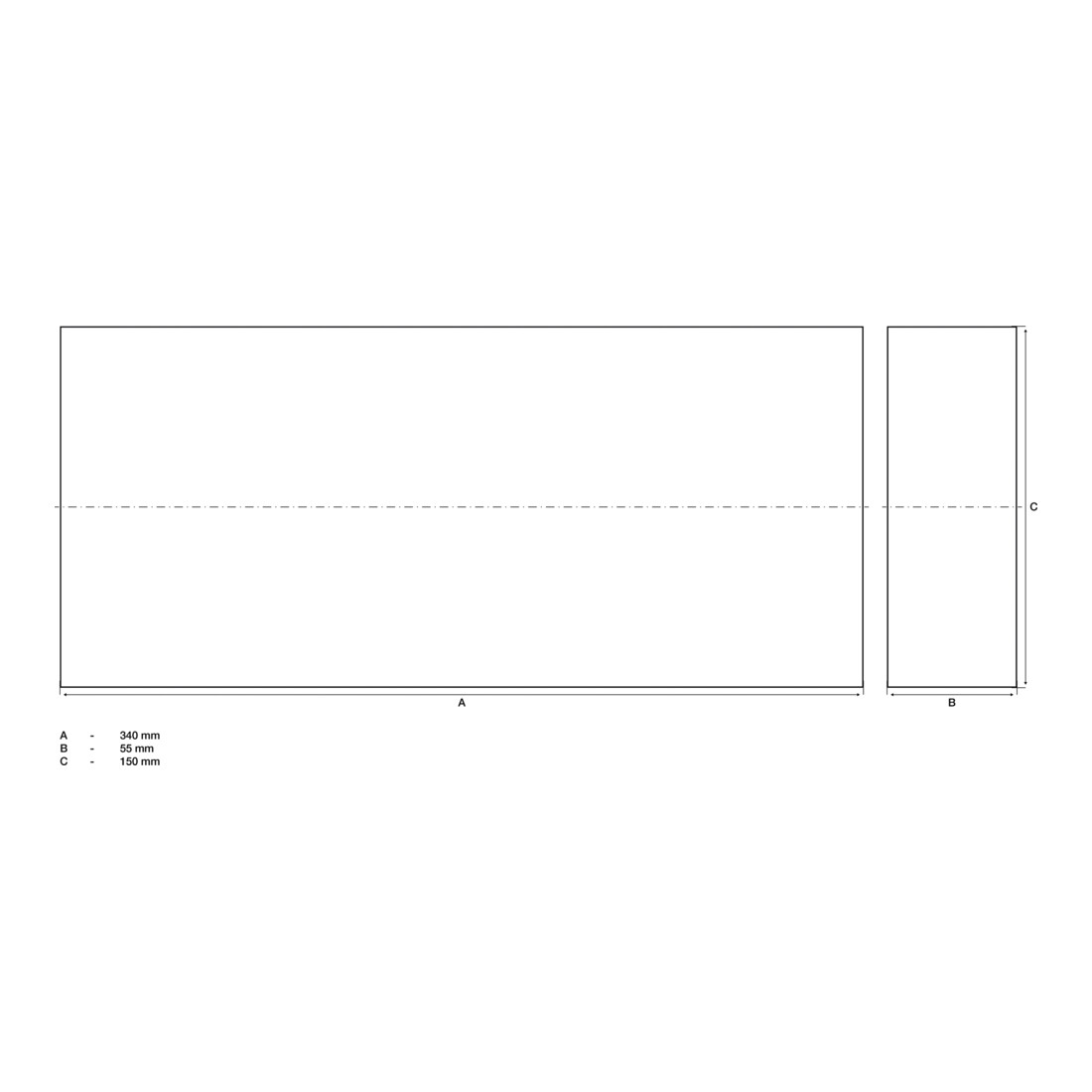 BGS Bloc de protection pour pont élévateur 340 x 150 x 55 mm