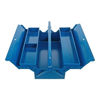 BGS Boîte à outils métallique, vide, 420 x 200 x 150 mm, 3 compartiments