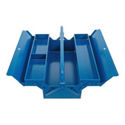 BGS Boîte à outils métallique, vide, 420 x 200 x 150 mm, 3 compartiments