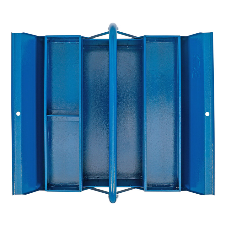 BGS Boîte à outils métallique, vide, 420 x 200 x 150 mm, 3 compartiments