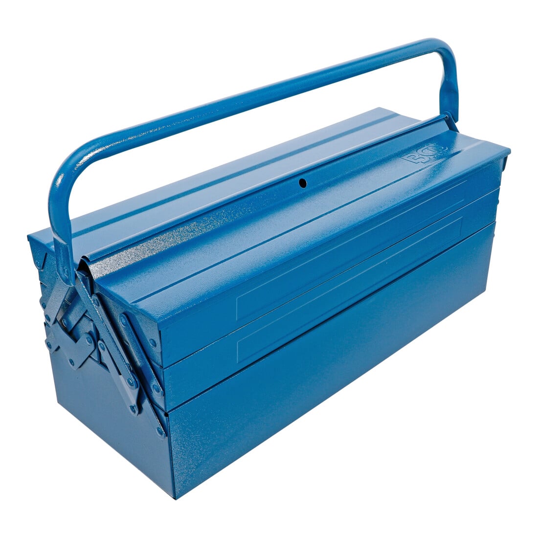 BGS Boîte à outils métallique, vide, 530 x 200 x 200 mm, 5 compartiments