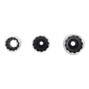 BGS Bougie dopsleutelset Twaalf Vierkant Aandrijving 10 mm (3/8 inch) SW 14 - 16 - 18 mm 3 delig-4