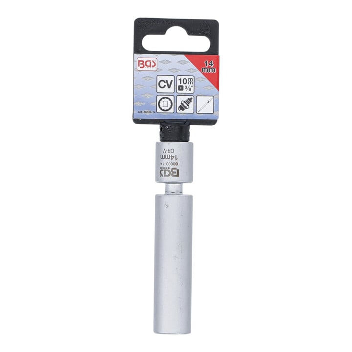 BGS Bougie- en ontstekingspen sleutel, aandrijving binnenvierkant 10 mm (3/8"), SW 14 mm