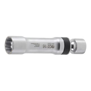 BGS bougie gewricht inzet Twaalfzijdig met borgveer Aandrijving Vierkantaandrijving 10 mm (3/8 inch) SW 16 mm