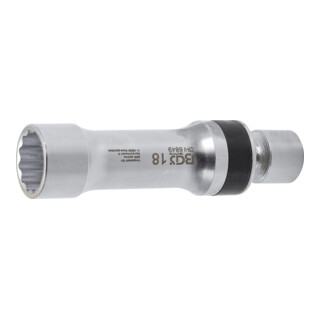 BGS Bougie kniedopsleutel twaalfkant met borgveer | 10 mm (3/8") | 18 mm
