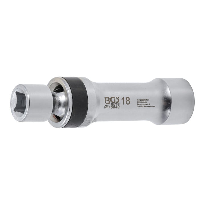 BGS Bougie kniedopsleutel twaalfkant met borgveer | 10 mm (3/8") | 18 mm