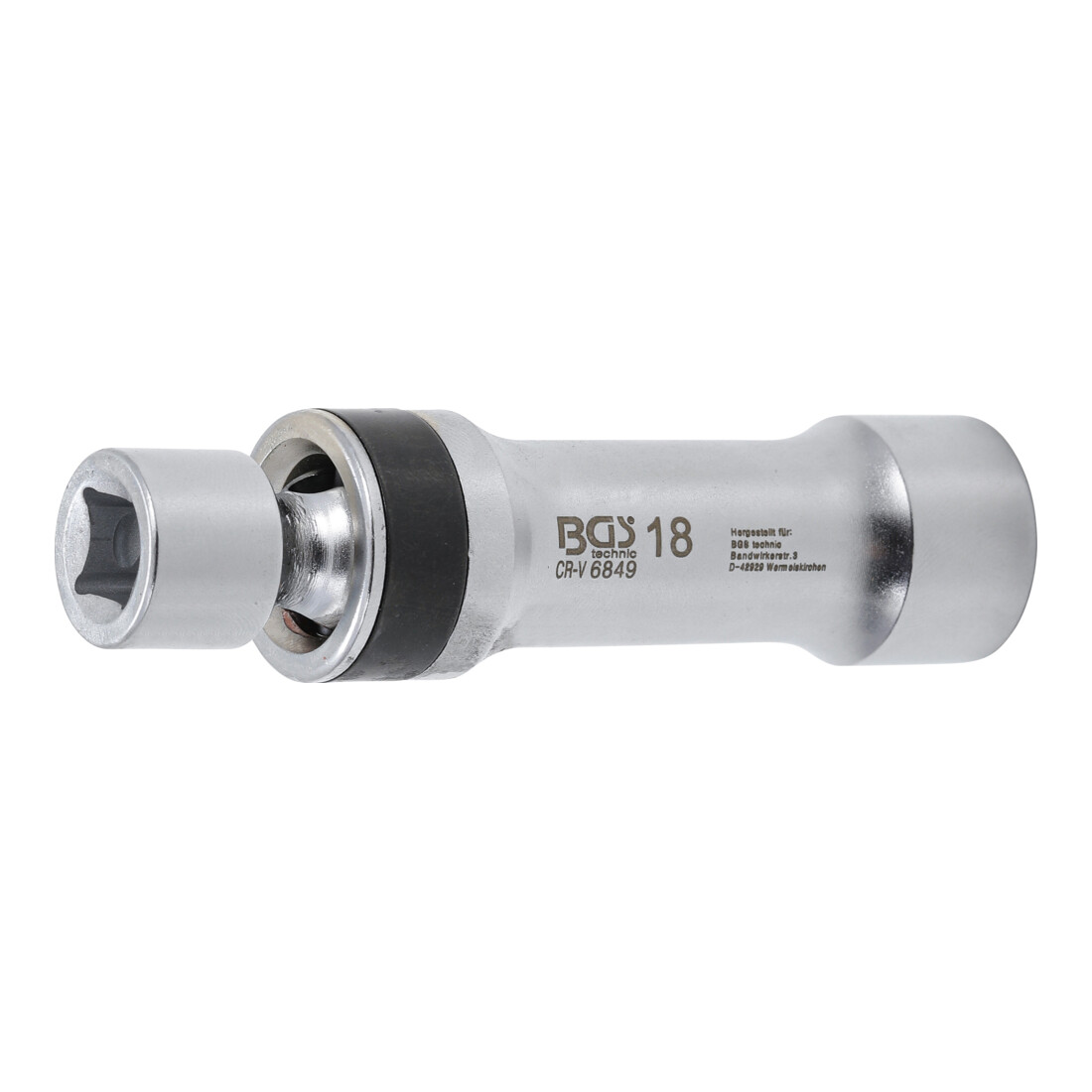 BGS Bougie kniedopsleutel twaalfkant met borgveer | 10 mm (3/8") | 18 mm