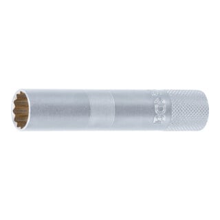 BGS Bougiesteker met magneet, twaalfzijdig, lange aandrijving vierkantaandrijving 10 mm SW 14 mm