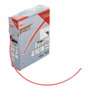 BGS Box gauine termorestringenti, rosso, Ø 2,5 mm, 10 m