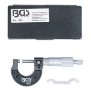 BGS Bügelmessschraube in Holzkassette Genauigkeit 0,01 mm 0 - 25 mm-5