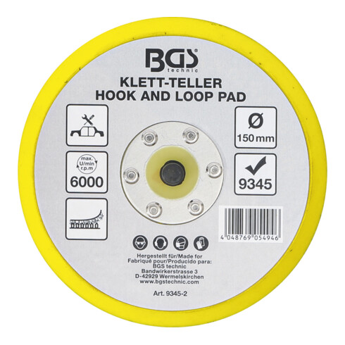 BGS Disco di ricambio per BGS 9345, Ø 150 mm