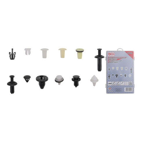 BGS Assortimento clip di fissaggio veicoli Mitsubishi, 370pz.