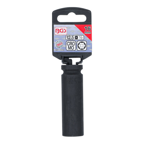 BGS Bussola esagonale, profonda, 12,5 mm (1/2"), 16 mm