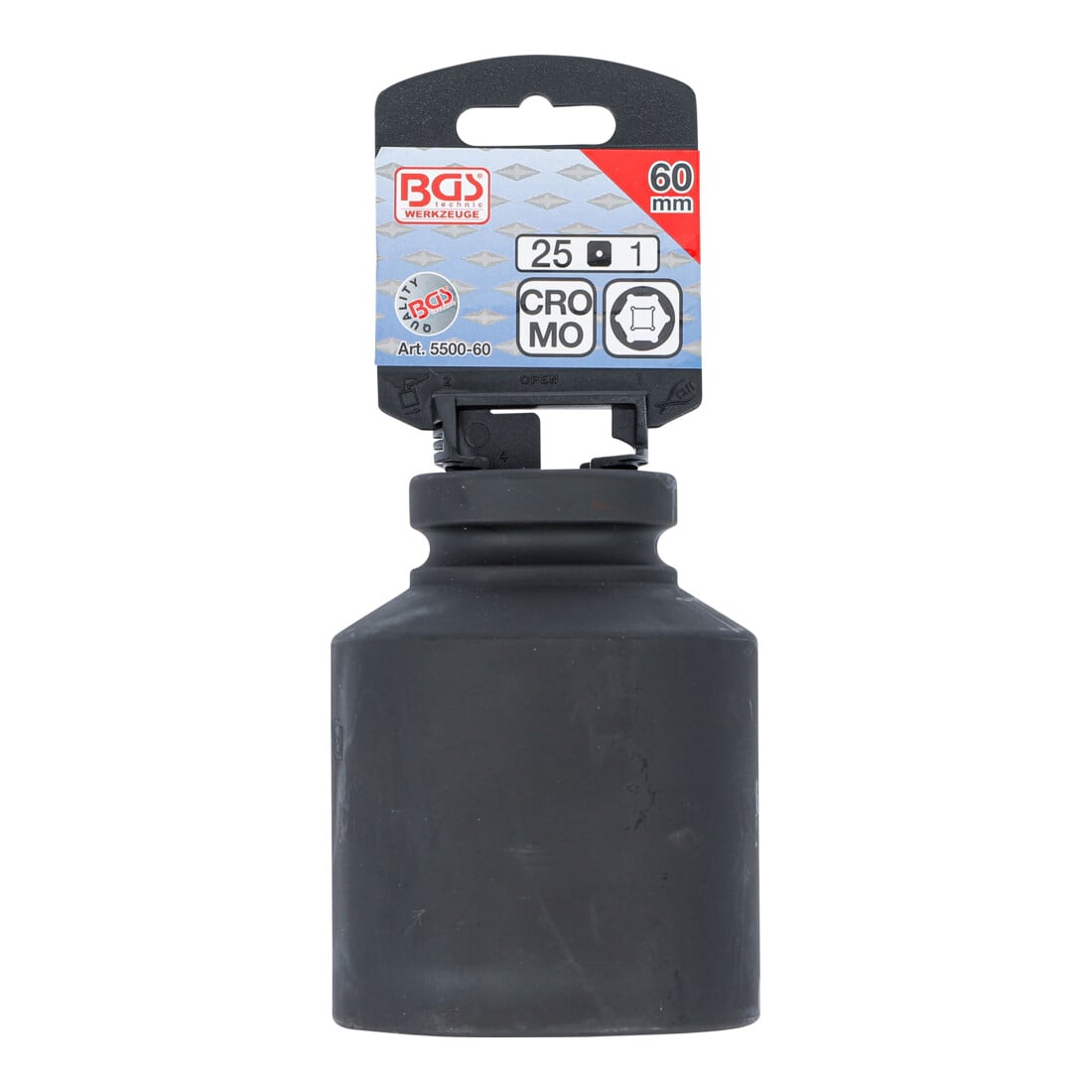 BGS Bussola esagonale, profonda, 25 mm (1"), 60 mm