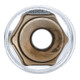 BGS Bussola esagonale, profonda, 6,3 mm (1/4"), 13 mm-3