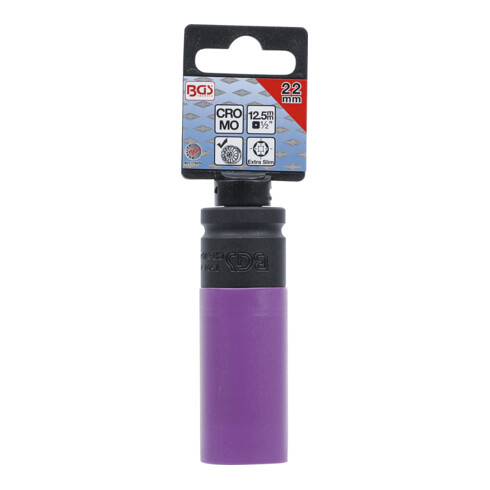 BGS Bussola macch.riv.plastica, Ultra Slim, 12,5 mm (1/2"), 22 mm