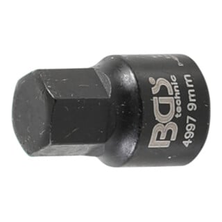BGS Bussola per pinze freno, esagono interno, extra corto, 9 mm