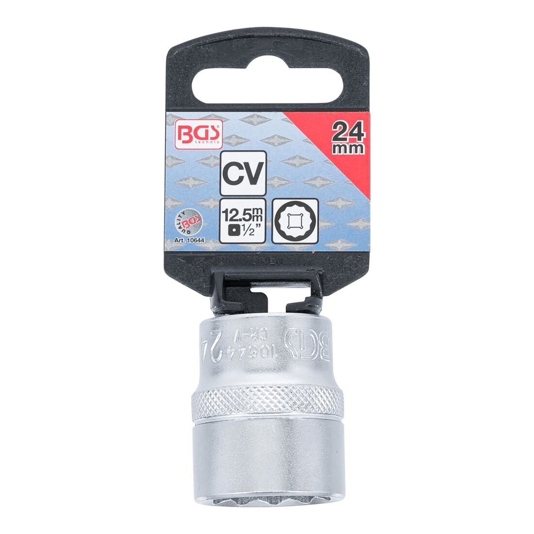 BGS Bussola poligonale, 12,5 mm (1/2"), 24 mm