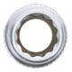 BGS Bussola poligonale, profonda, 12,5 mm (1/2"), 12 mm-3