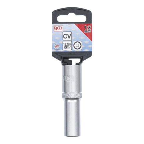 BGS Bussola poligonale, profonda, 12,5 mm (1/2"), 12 mm