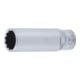 BGS Bussola poligonale, profonda, 6,3 mm (1/4"), 12 mm-1