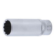 BGS Bussola poligonale, profonda, 6,3 mm (1/4"), 13 mm